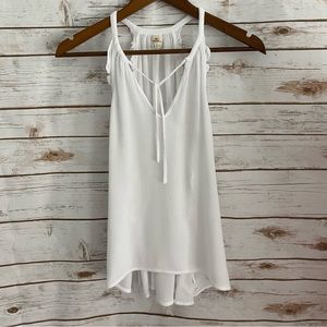 O’Neill white gauze tank.  Size Small.